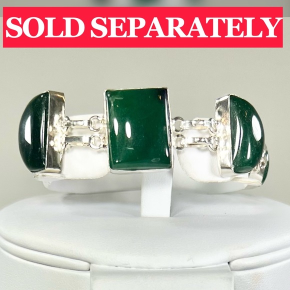 Jadeite 925 Large Gemstone Necklace ONLY - Picture 4 of 9